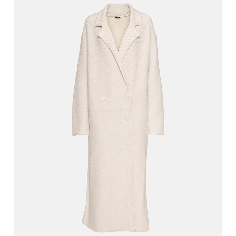 Joseph Ribbed-knit wool-blend coat