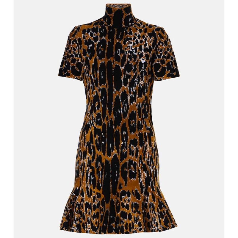 Alaia AlaÃ¯a Jacquard minidress