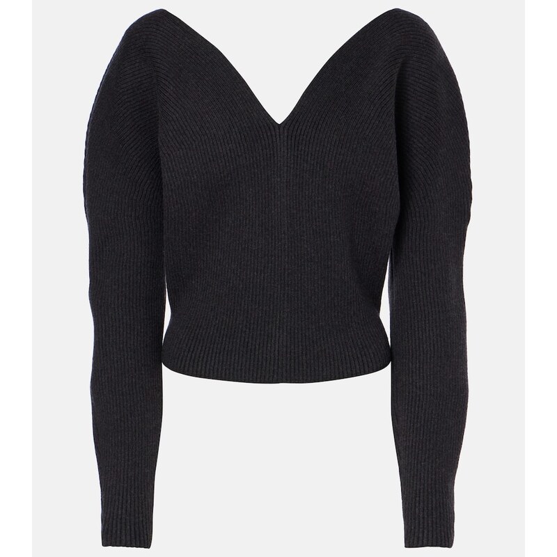 Alaia AlaÃ¯a Heart wool-blend sweater