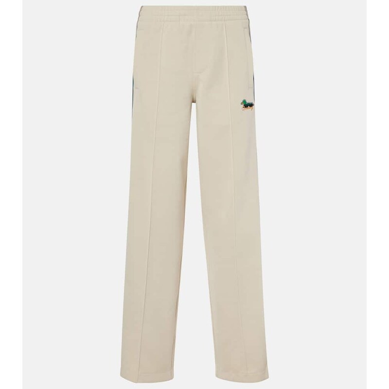 Dámské casual kalhoty Burberry s logem v elegantní barvě