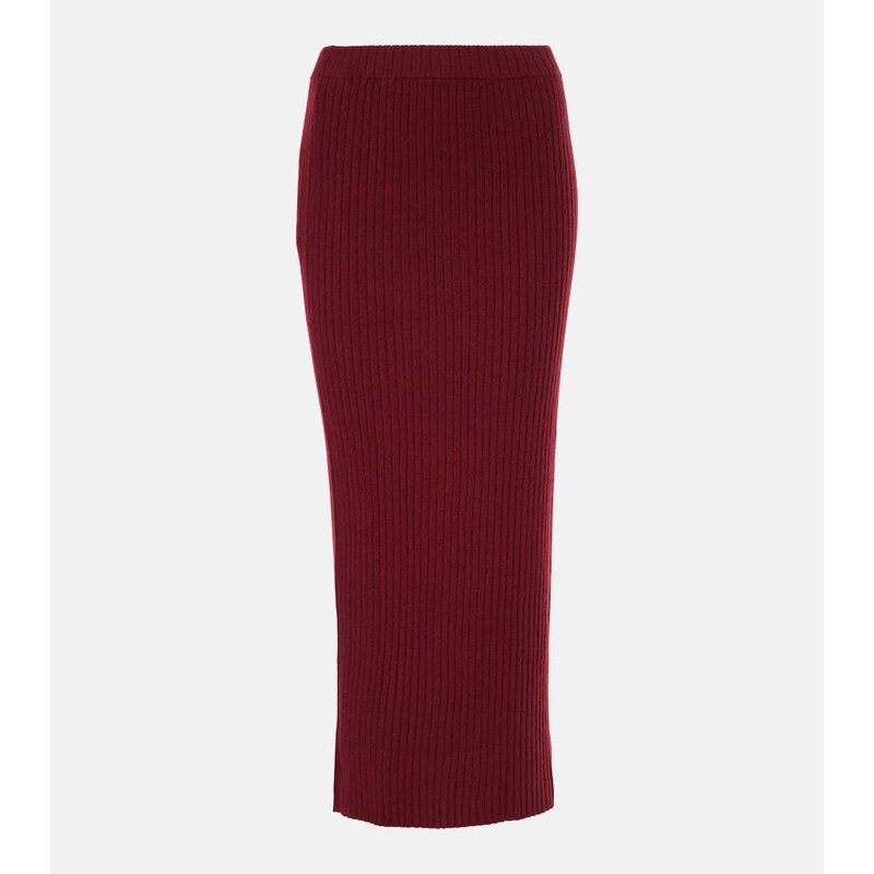 Jardin des Orangers Cashmere midi skirt