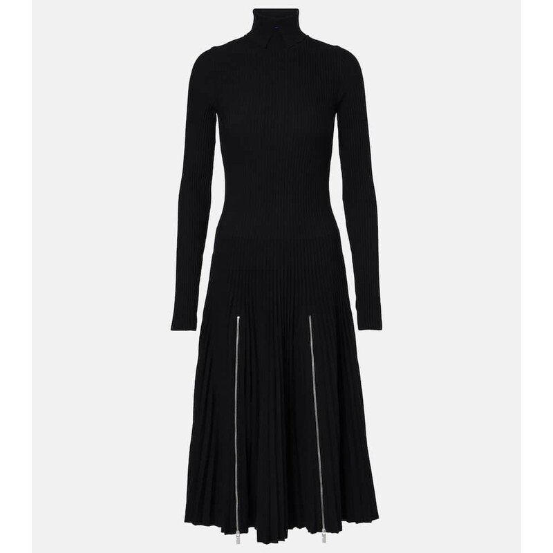 Burberry Pleated jersey midi dress