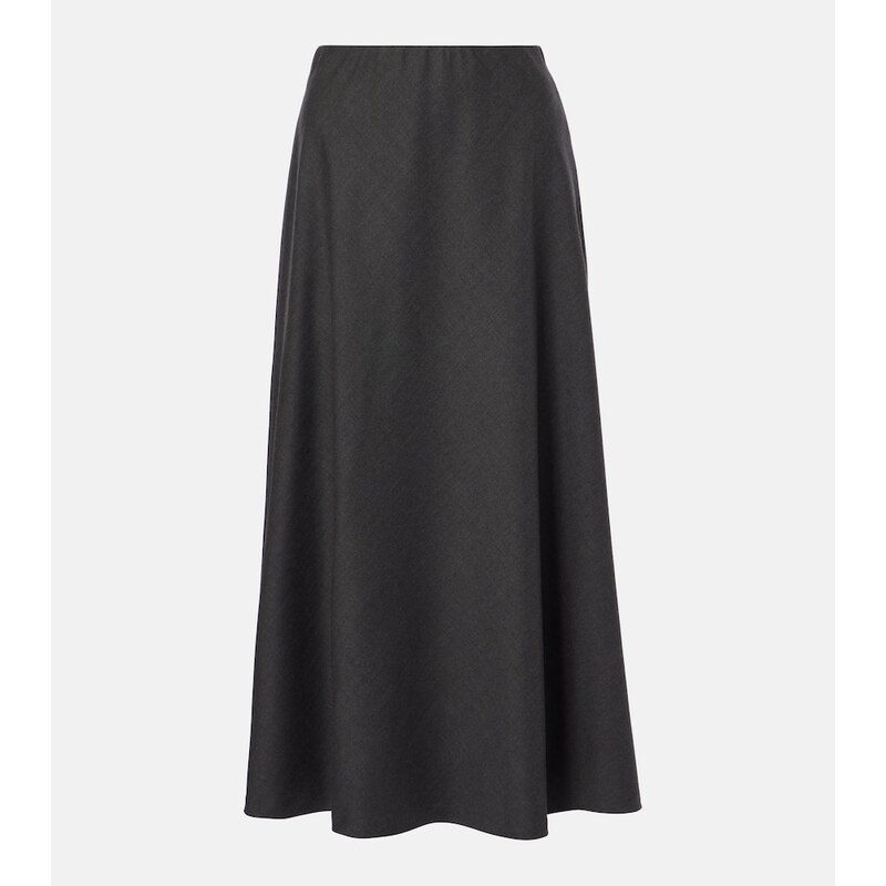 Brunello Cucinelli Wool-blend midi skirt