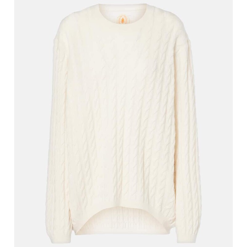 Jardin des Orangers Cable-knit wool and cashmere sweater