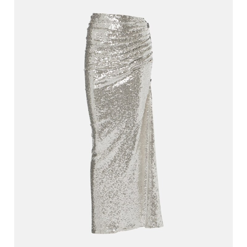 Maticevski Luna draped sequined maxi skirt