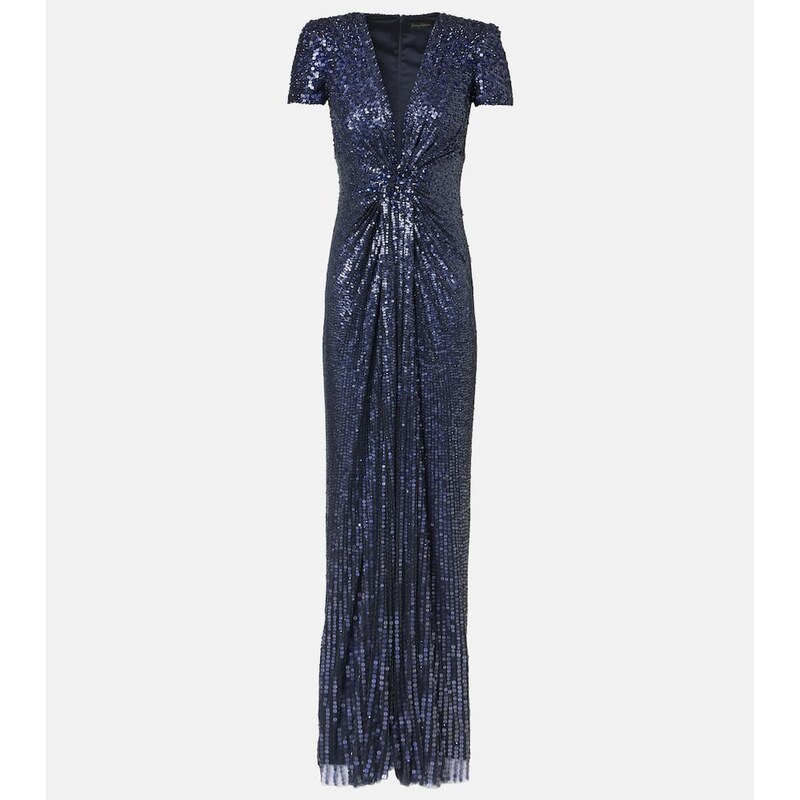 Sekvenované šaty Jenny Packham Momoka v barvě ink