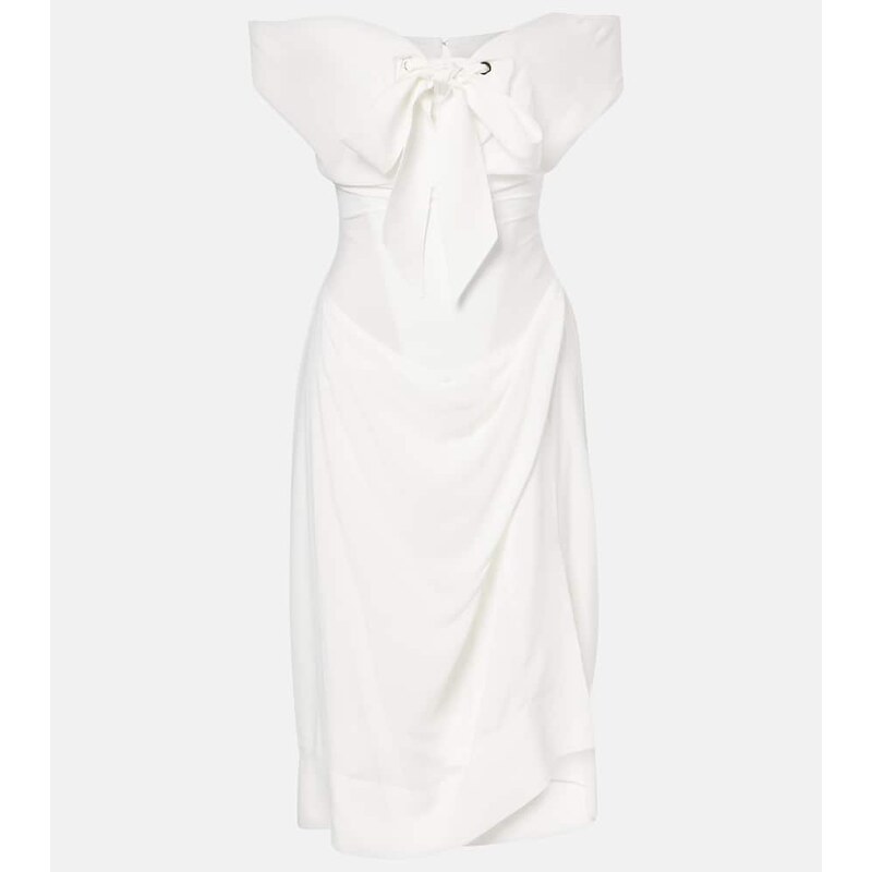 Vivienne Westwood Bridal bow-detail midi dress