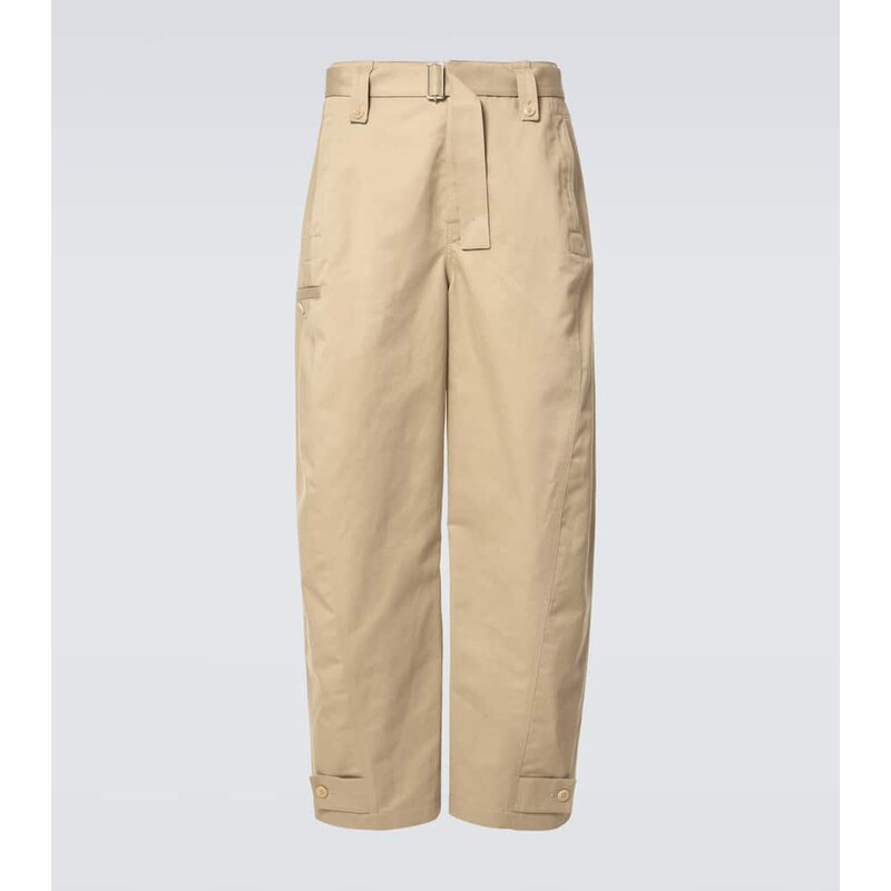 Lemaire Twisted cotton and linen twill pants