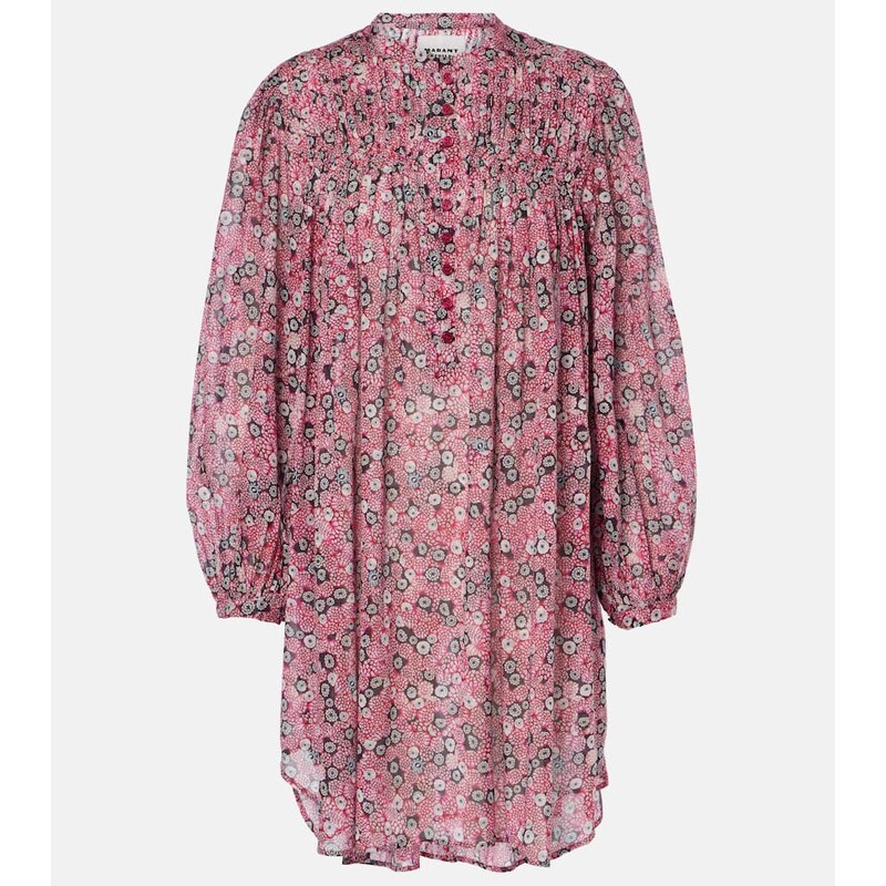 Marant Etoile Danael printed cotton voile minidress