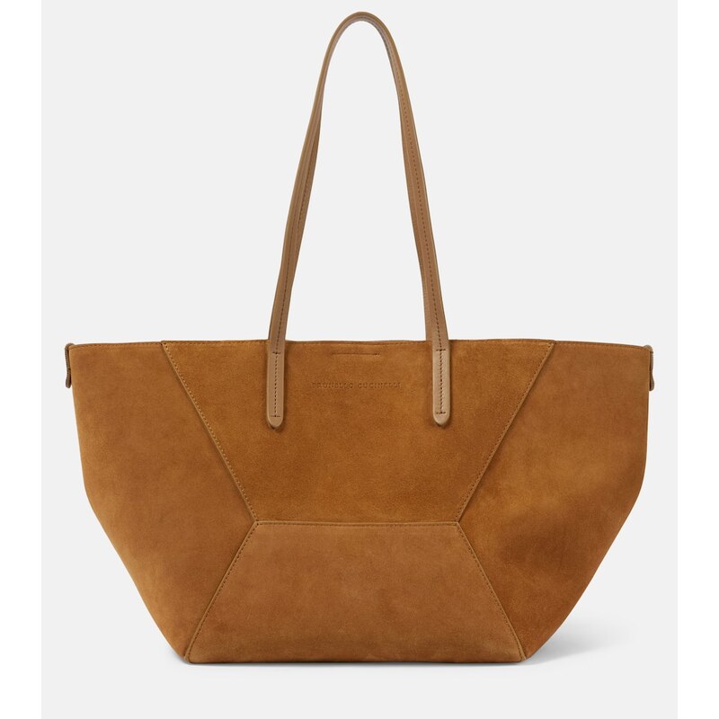 Brunello Cucinelli Duo Large suede tote bag