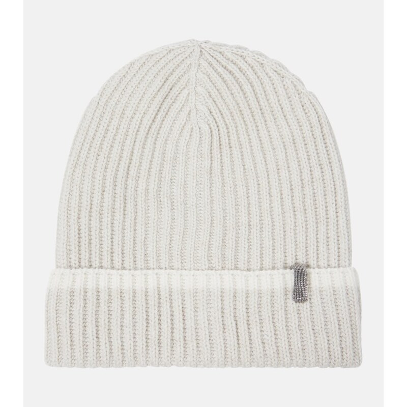 Brunello Cucinelli Monili embellished cashmere beanie