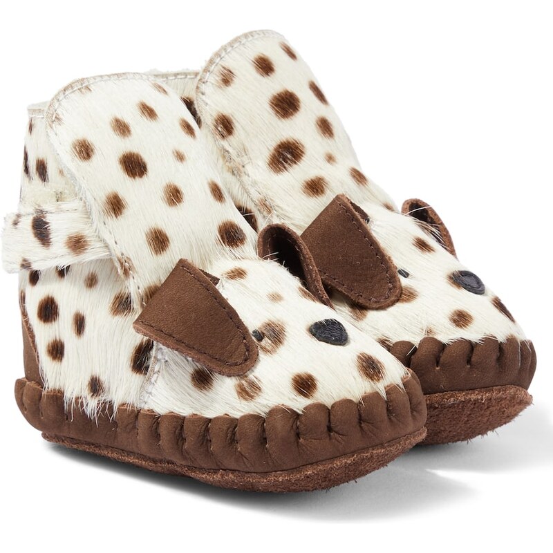 Donsje Baby Kapi calf hair booties