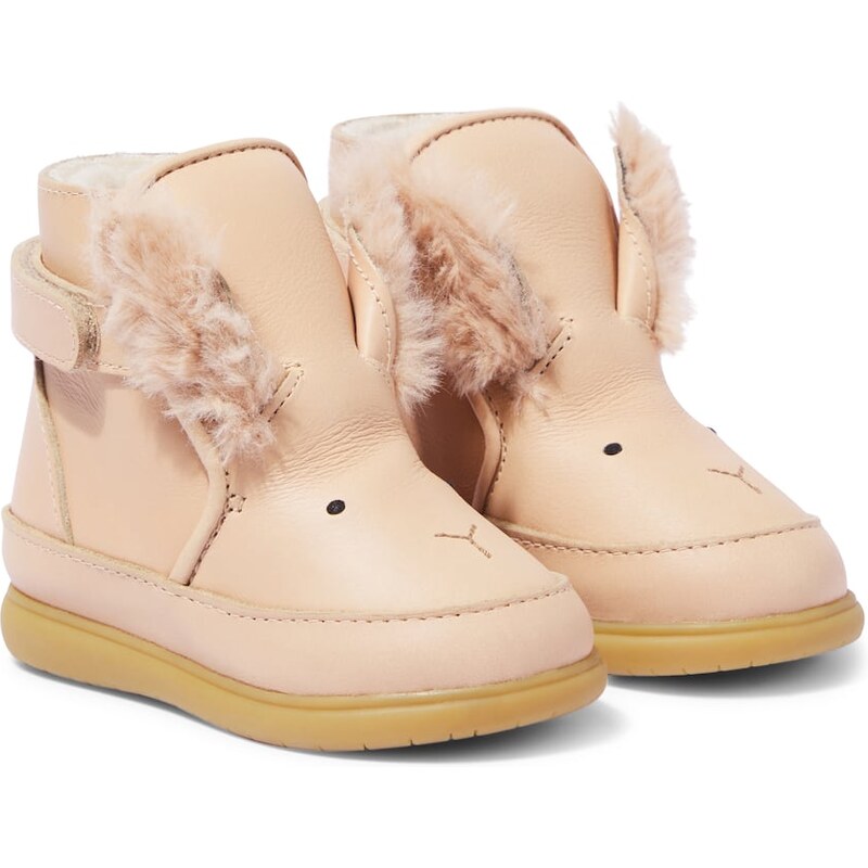 Donsje Baby Wadudu shearling-trimmed leather boots