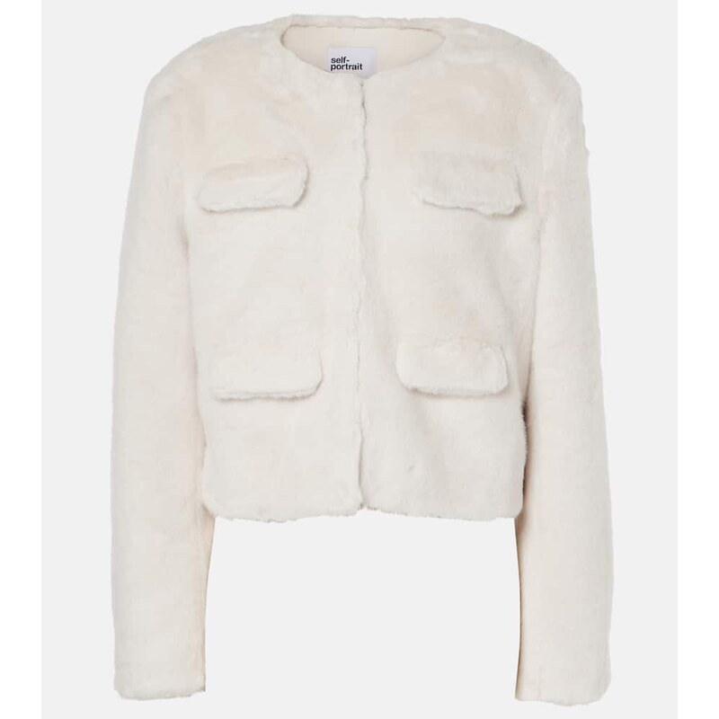 Self-Portrait Faux shearling jacket