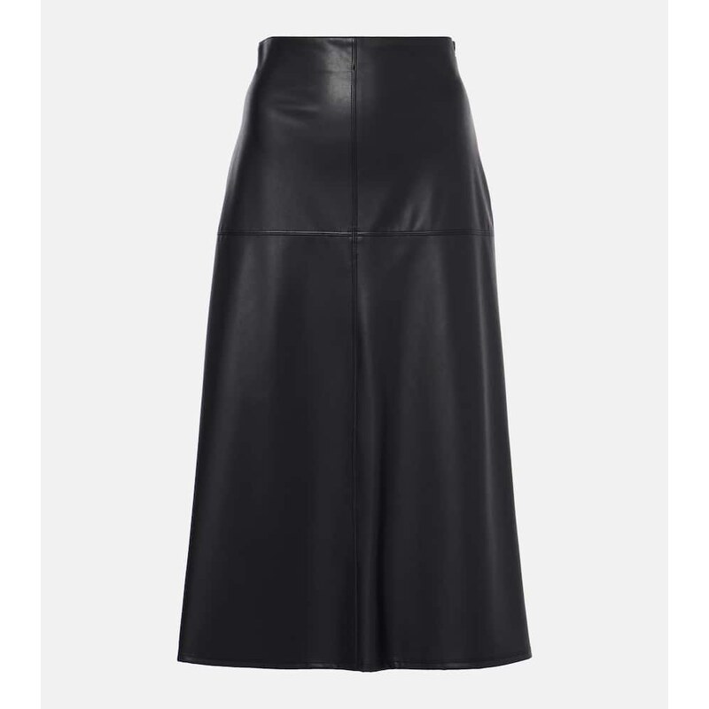 Max Mara Leisure Scilli coated jersey midi skirt