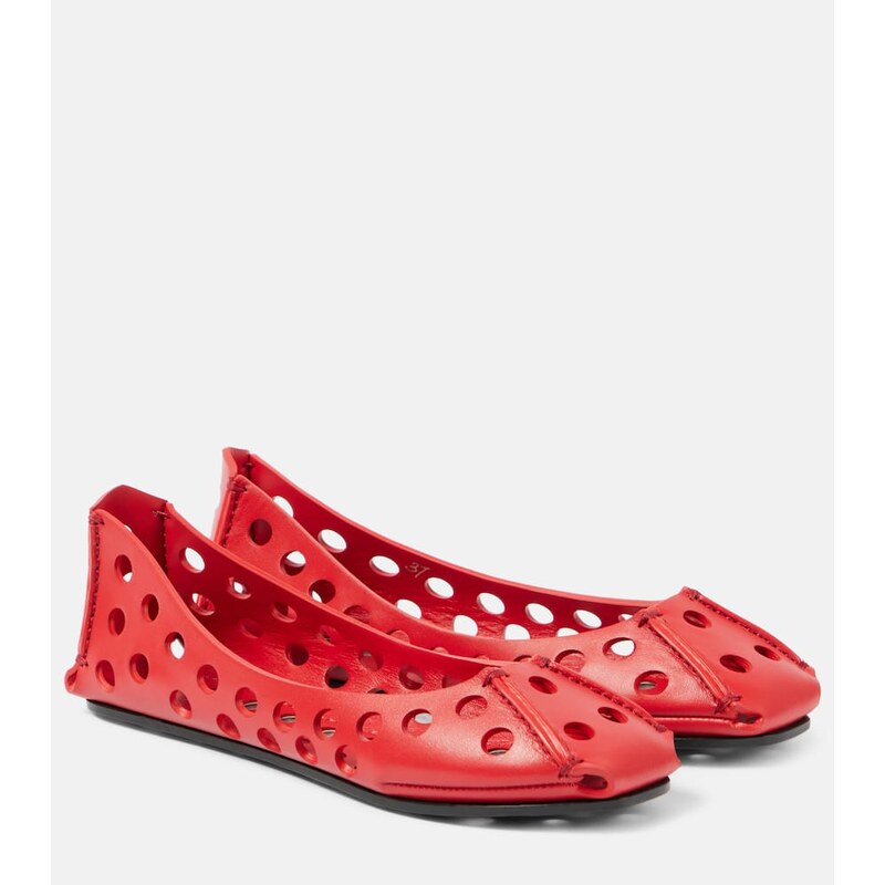 Alaia AlaÃ¯a Leather ballet flats