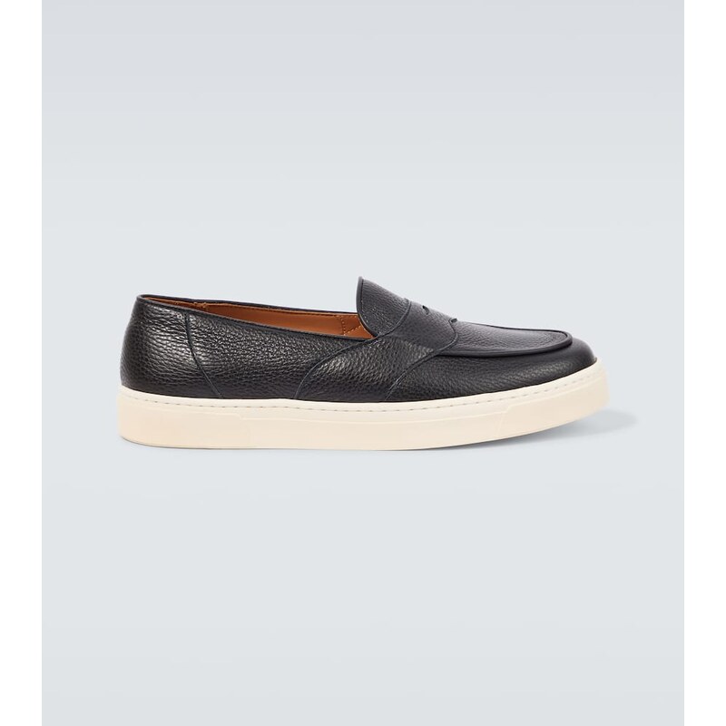 George Cleverley Joey II leather penny loafers