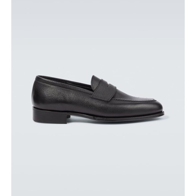 George Cleverley Bradley II leather penny loafers