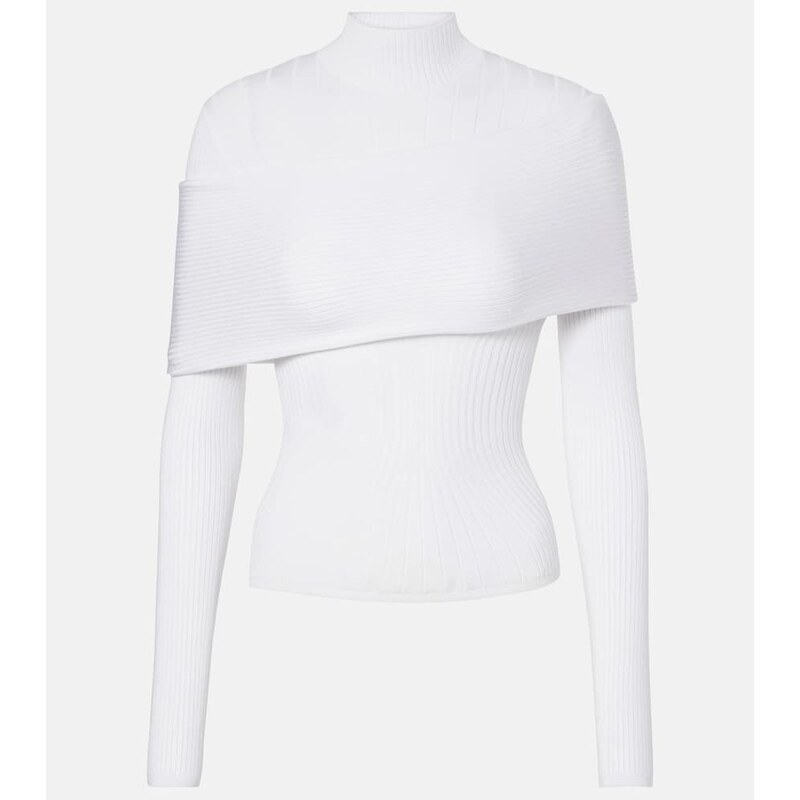 Mugler Ribbed-knit top