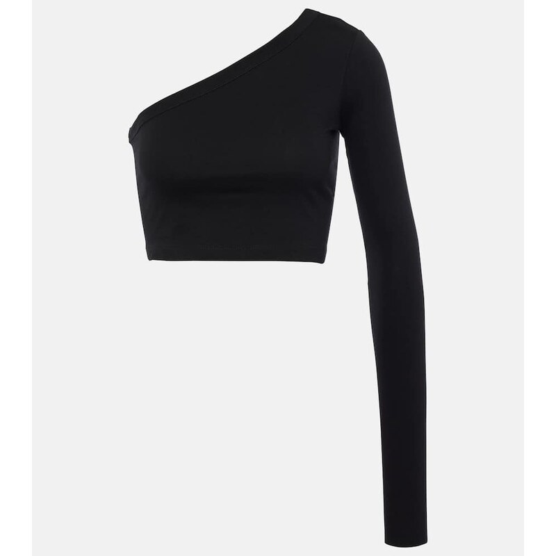 Rick Owens One-shoulder cotton crop top