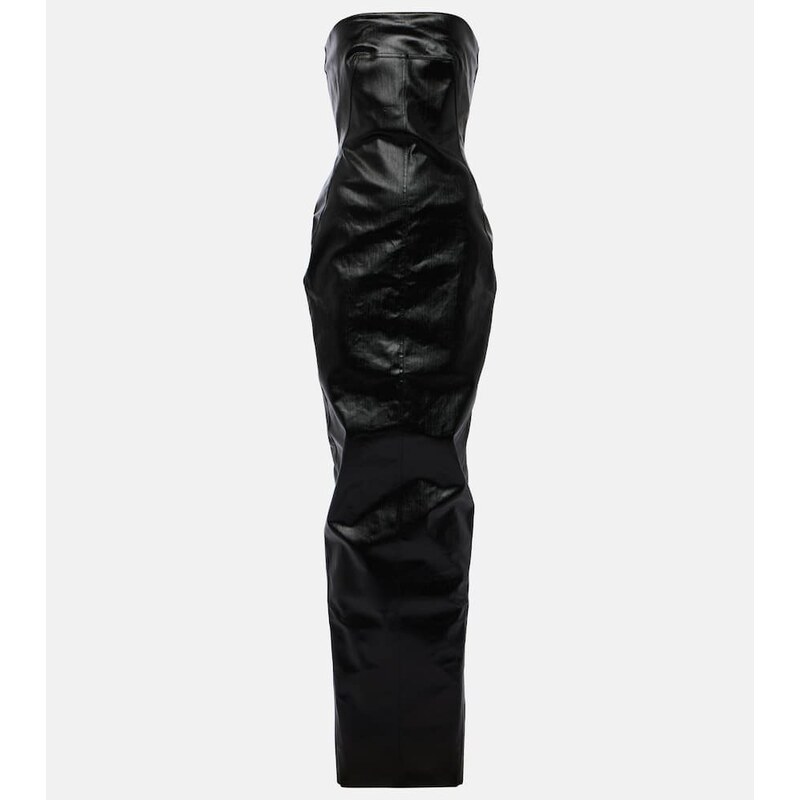 Rick Owens Denim bustier gown