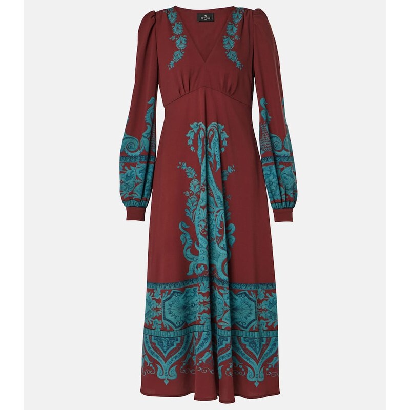 Etro Printed midi dress