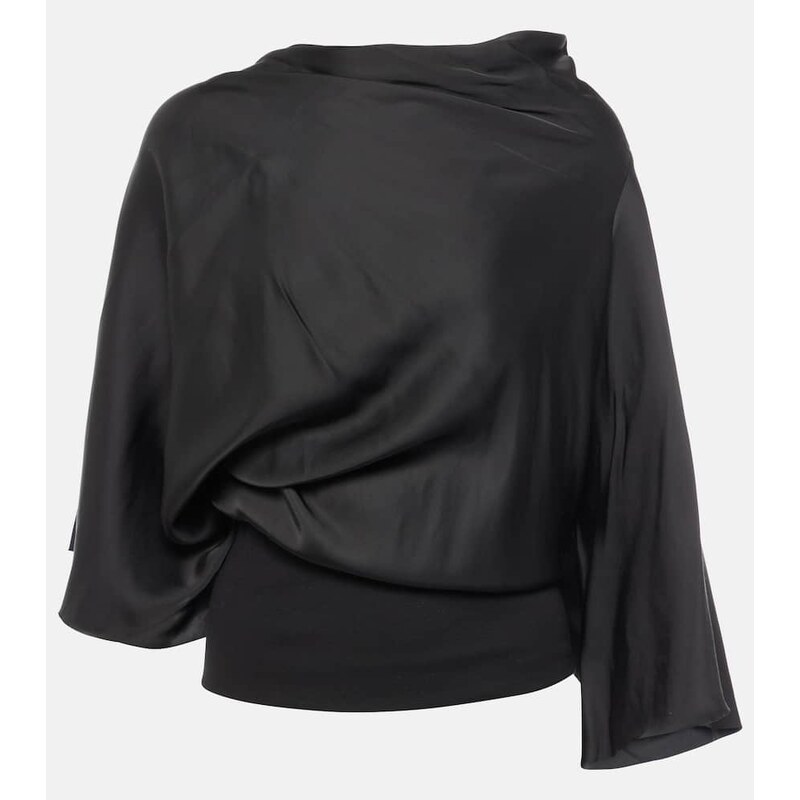 Rick Owens Cylinder draped jersey top
