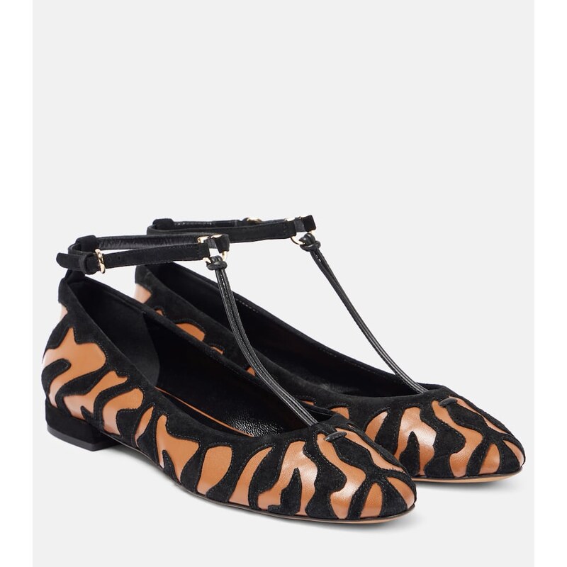 Ulla Johnson Polline animal print leather ballet flats