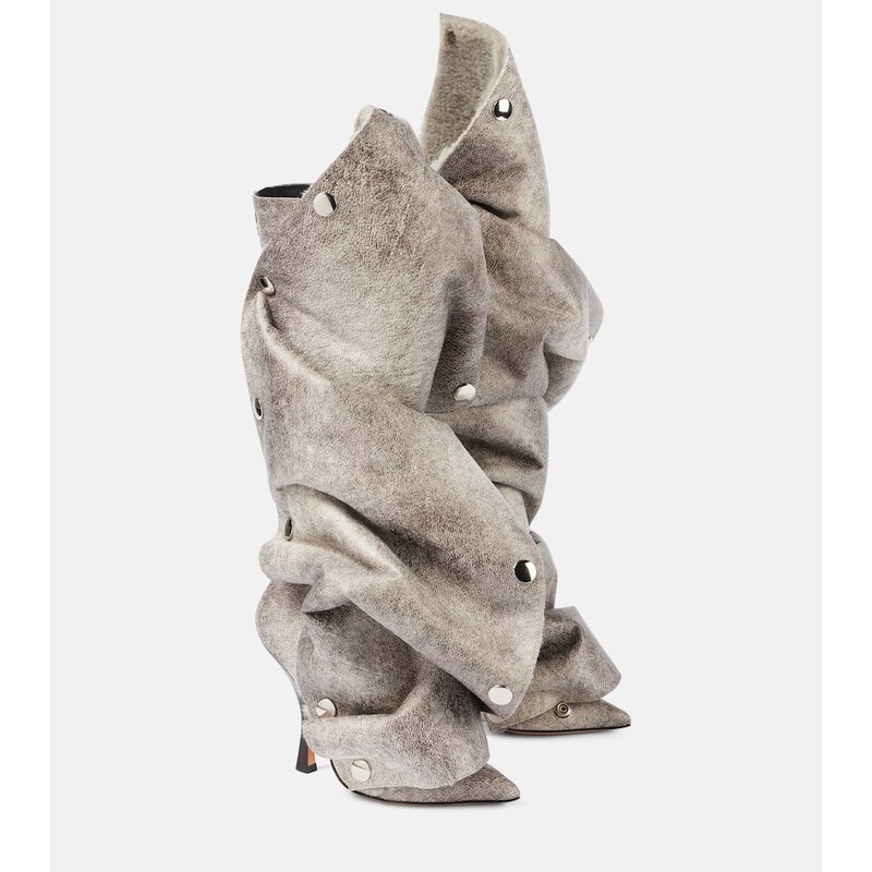 Y/Project Snap faux leather knee-high boots
