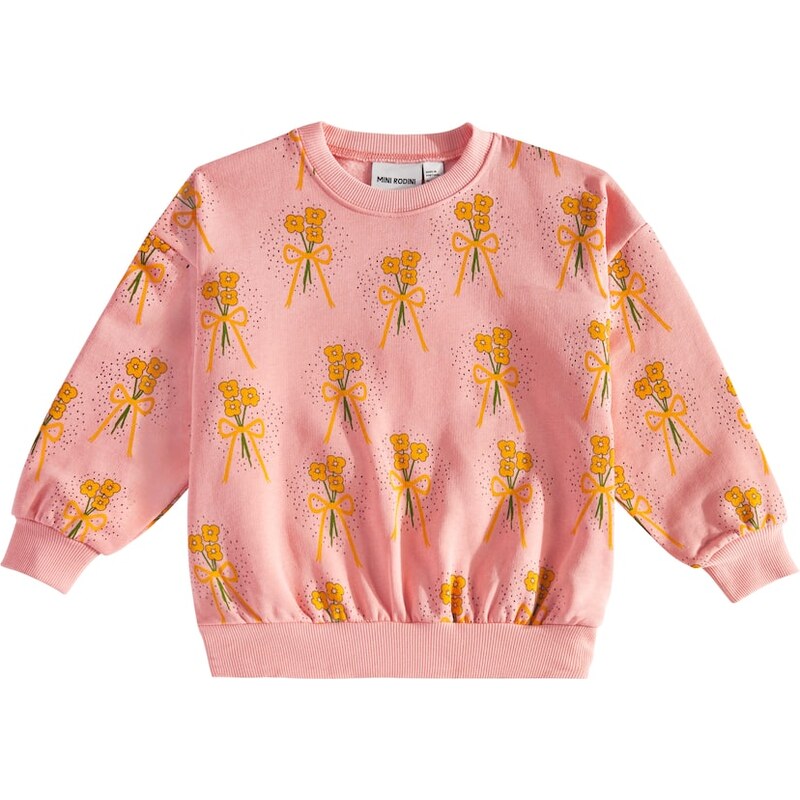 Mini Rodini Floral cotton jersey sweatshirt