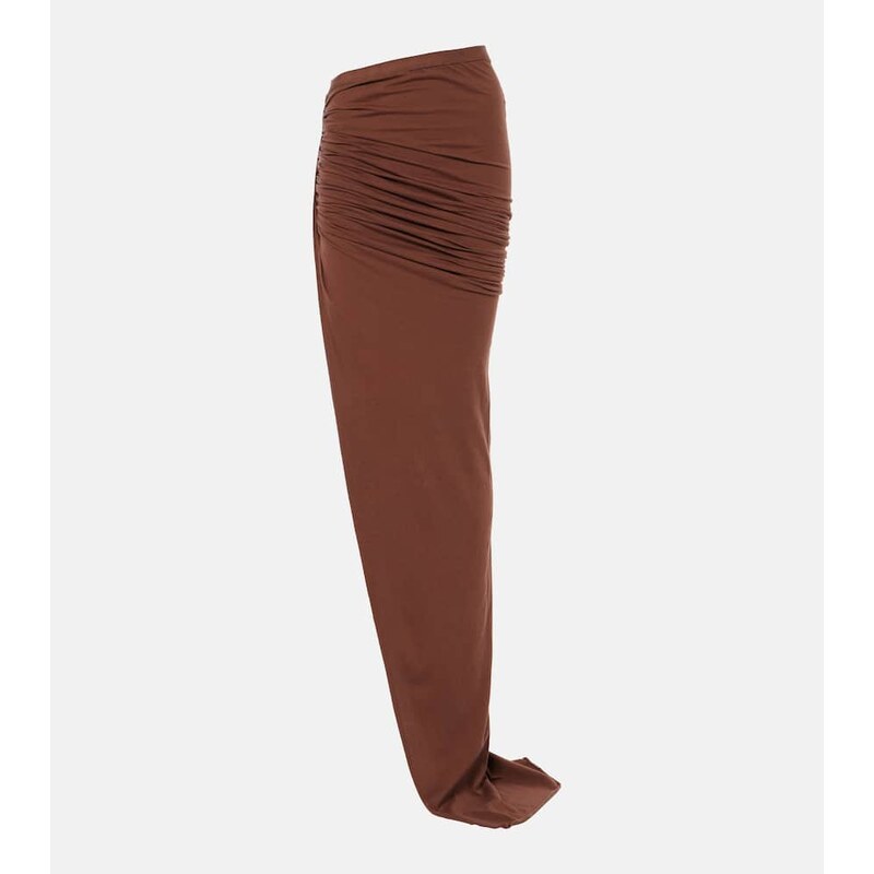 Rick Owens DRKSHDW Edfu cotton jersey maxi skirt