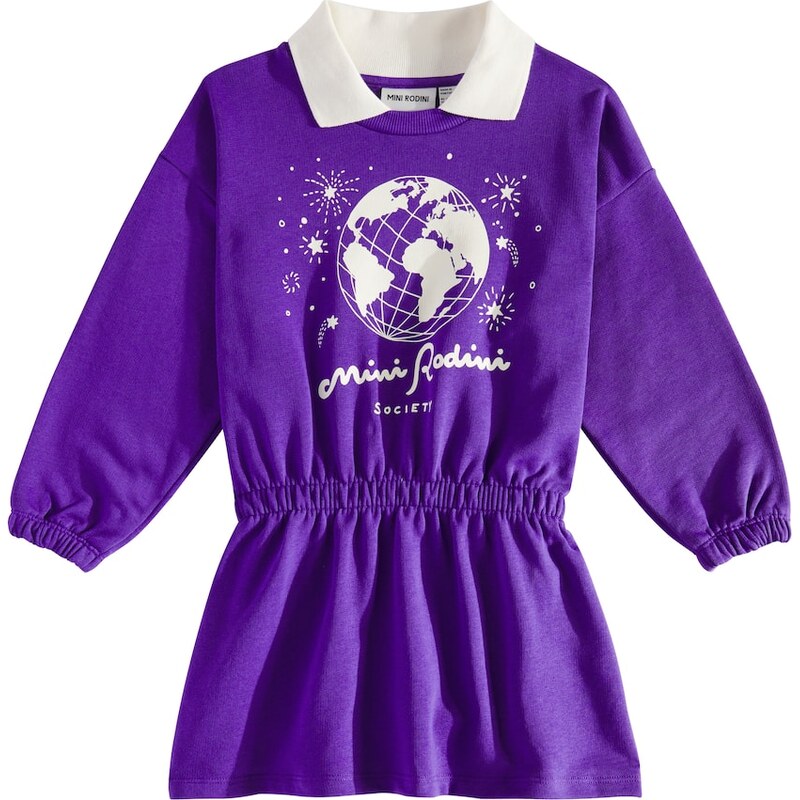 Mini Rodini Society cotton sweatshirt dress