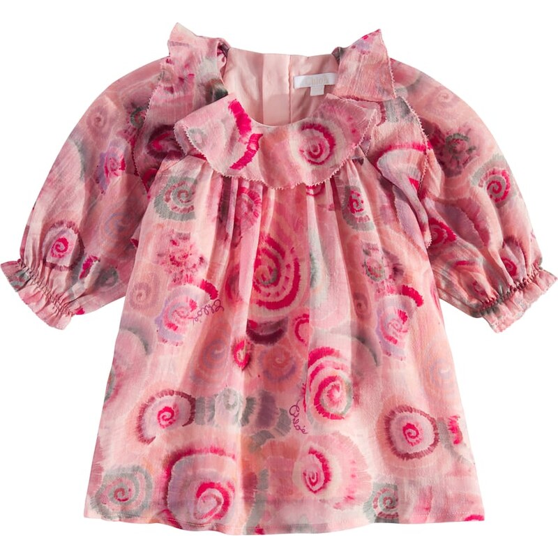 Chloé Kids Baby ruffled floral wool dress