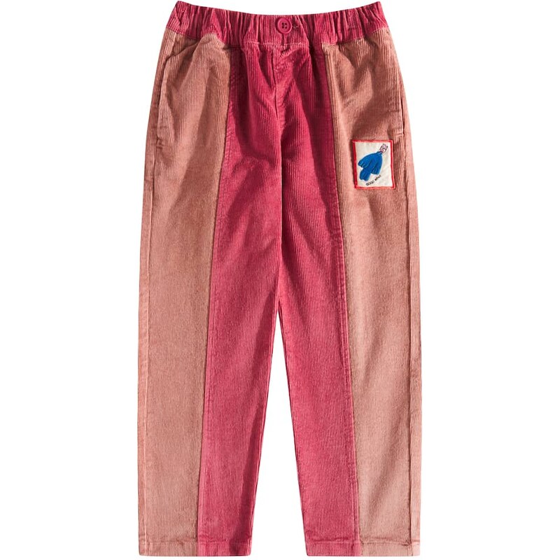 Jellymallow Bird colorblocked corduroy pants
