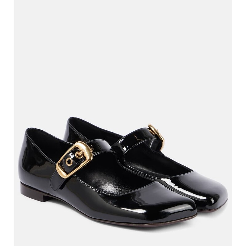 Chloé Polly patent leather Mary Jane flats