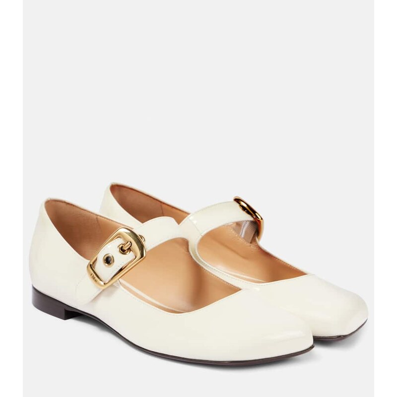 Chloé Polly leather Mary Jane flats