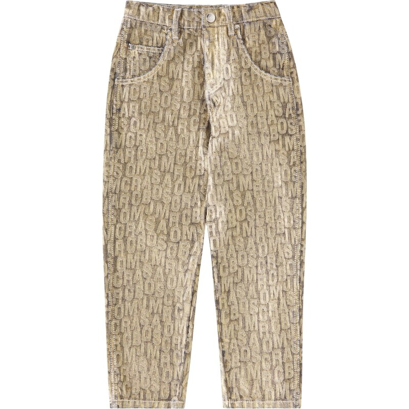 Marc Jacobs Kids Jumbled Monogram jacquard jeans