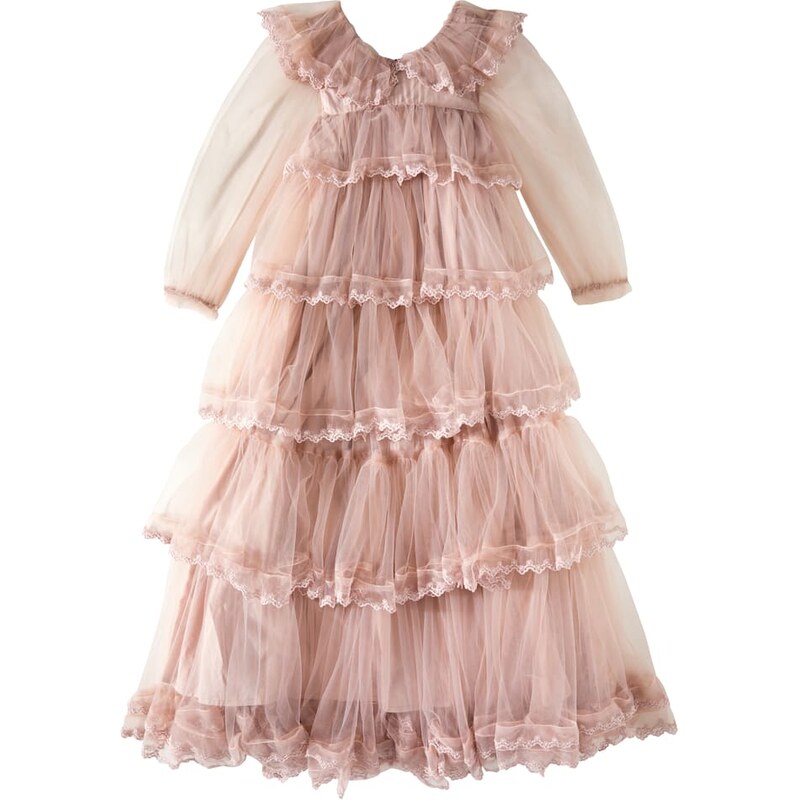 Petite Amalie Tiered tulle dress