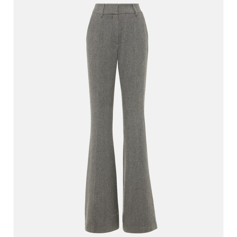 Gabriela Hearst Rhein high-rise wool and cashmere flared pants