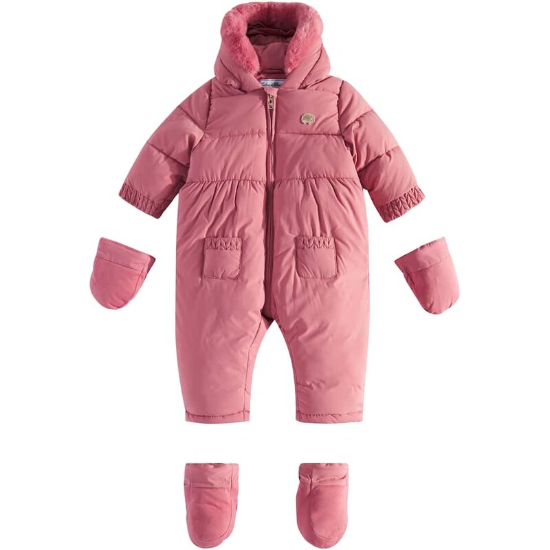 Tartine et Chocolat Baby faux fur-trimmed snowsuit