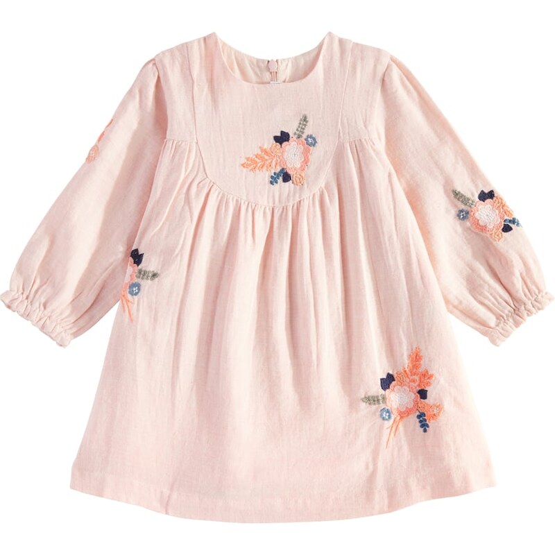 Tartine et Chocolat Baby embroidered floral cotton-blend dress