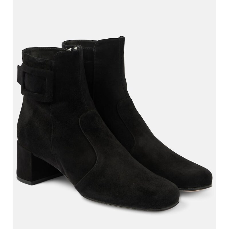 Roger Vivier TrÃs Vivier 45 suede ankle boots
