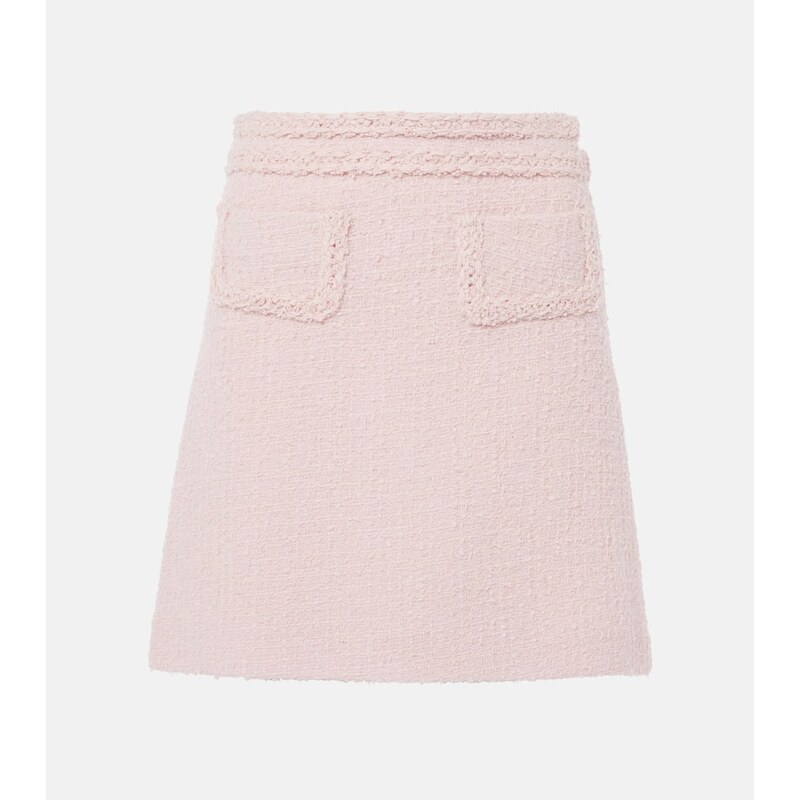 Giambattista Valli High-rise wool-blend miniskirt