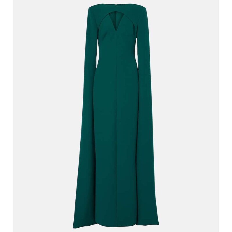 Safiyaa Sarita cutout crÃªpe gown