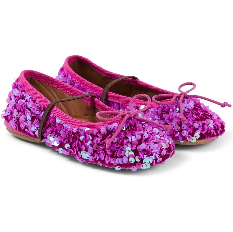 PèPè Lulù sequined ballet flats