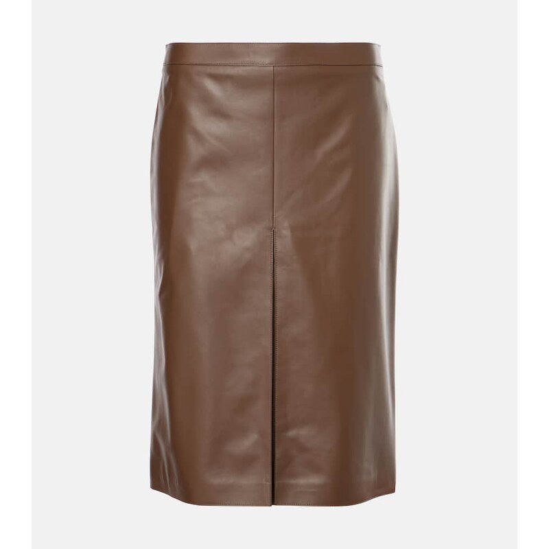 Tods Leather pencil skirt