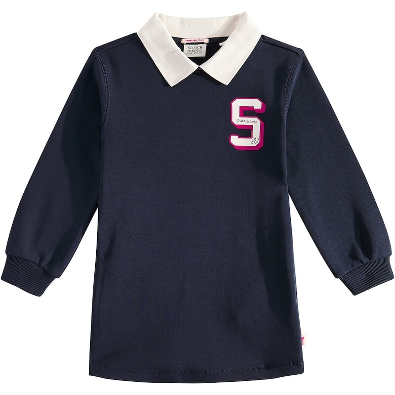 Scotch & Soda Kids Varsity cotton-blend sweatshirt dress