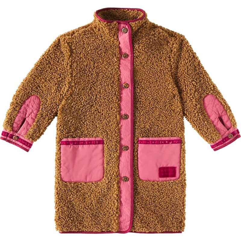 Scotch & Soda Kids Colorblocked teddy jacket