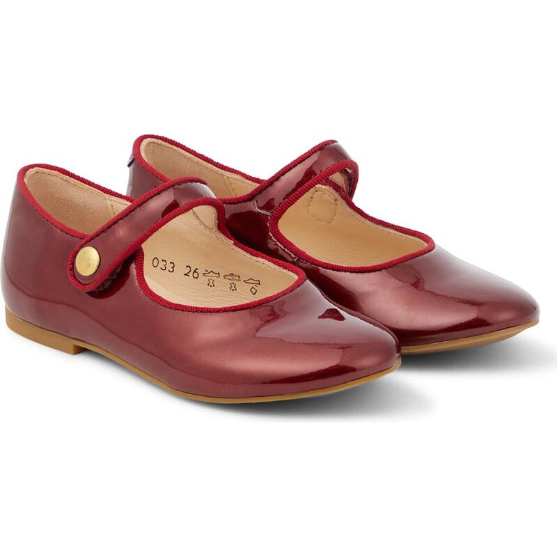 Pom dApi Daisy Baby patent leather Mary Jane flats