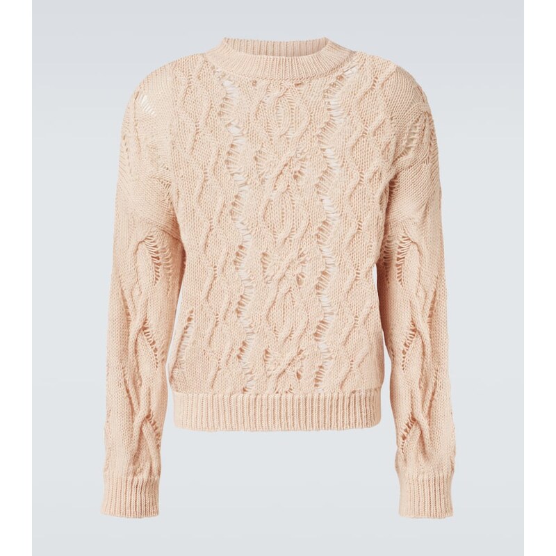 Our Legacy Cable Sonar Roundneck wool sweater